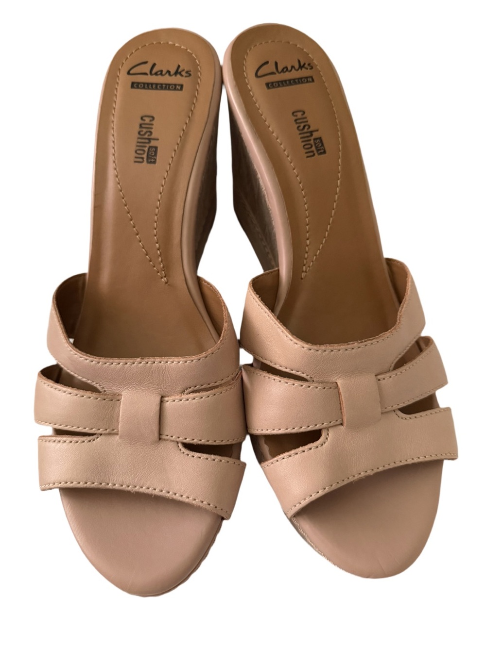 Clark’s Zia Noble Nude Leather Collection Soft Cushion Women’s 9.5 NWT - Picture 2 of 10